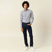 Chemise manches longues gris homme