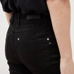 Jeans regular 5 poches denim noir femme
