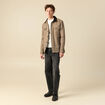 Pull fin col rond manches longues ecru homme