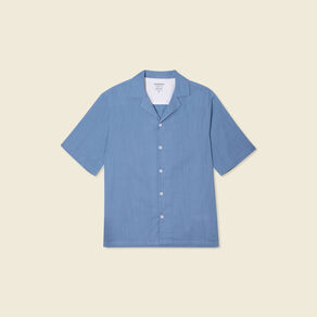 chemise manches courtes bleu gris homme Chemise manches courtes bleu gris homme