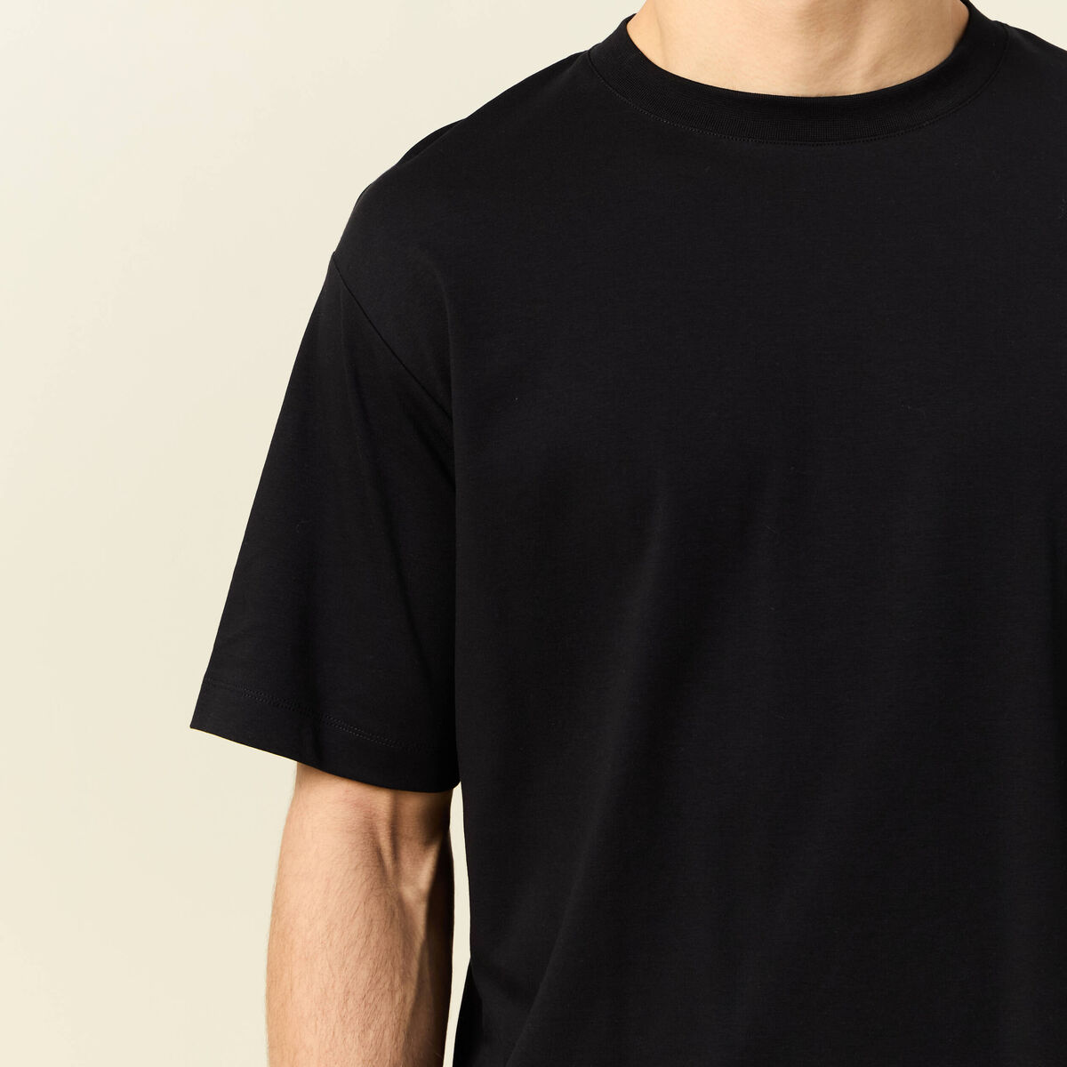 T-shirt manches courtes noir homme