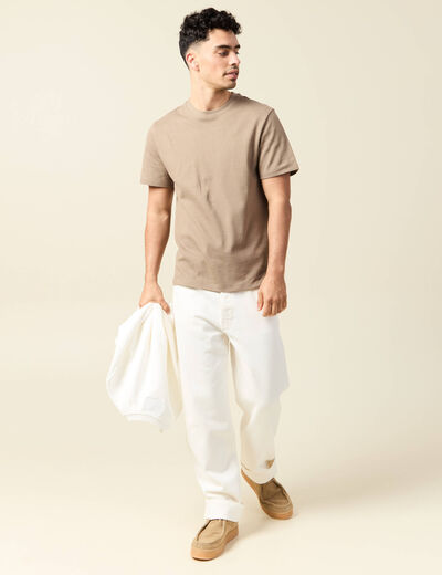 T-shirt manches courtes sable homme