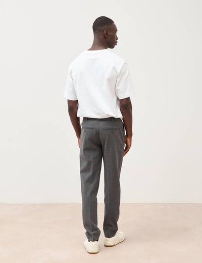 Pantalon droit longueur 32 gris fonc&eacute; homme