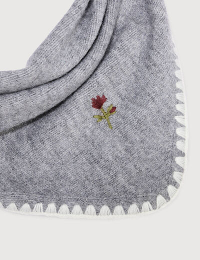 &Eacute;charpe gris clair femme