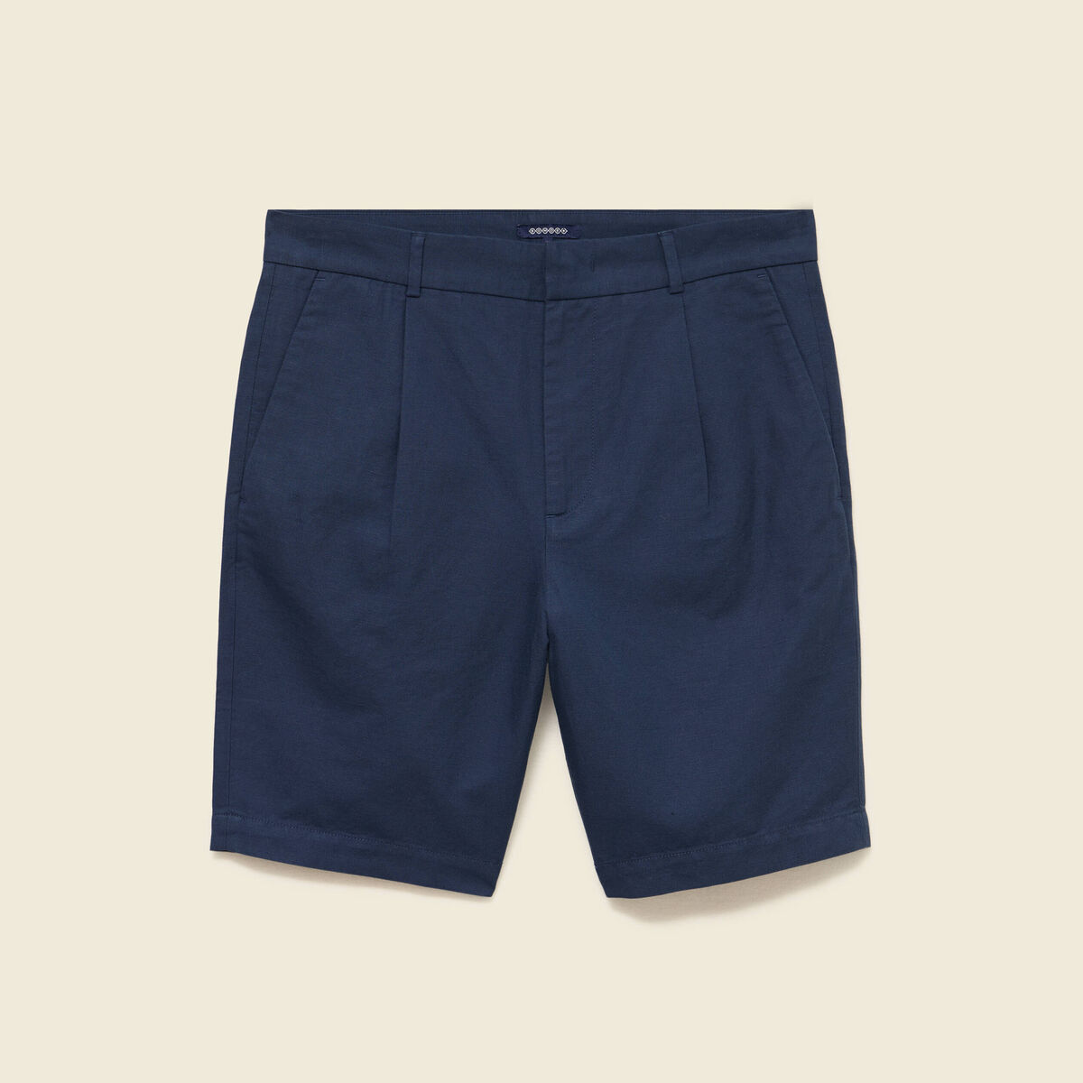 Bermuda bleu fonc&eacute; homme