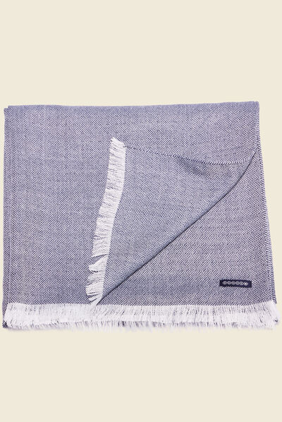 Foulard bleu marine homme