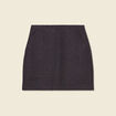 Jupe droite noir femme