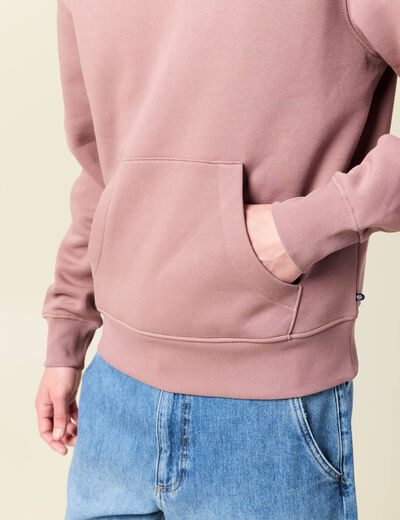 Sweat à capuche vieux rose homme