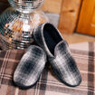 Chaussons gris fonc&eacute; homme