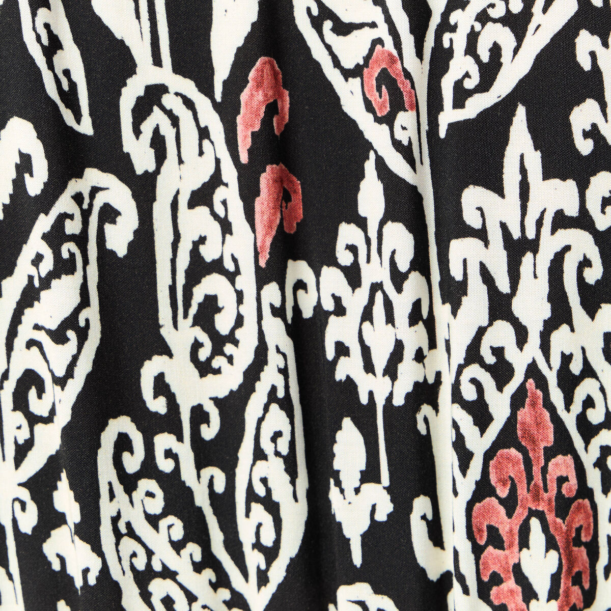 Robe longue évasée noir femme