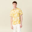 Chemise éco-responsable jaune foncé homme