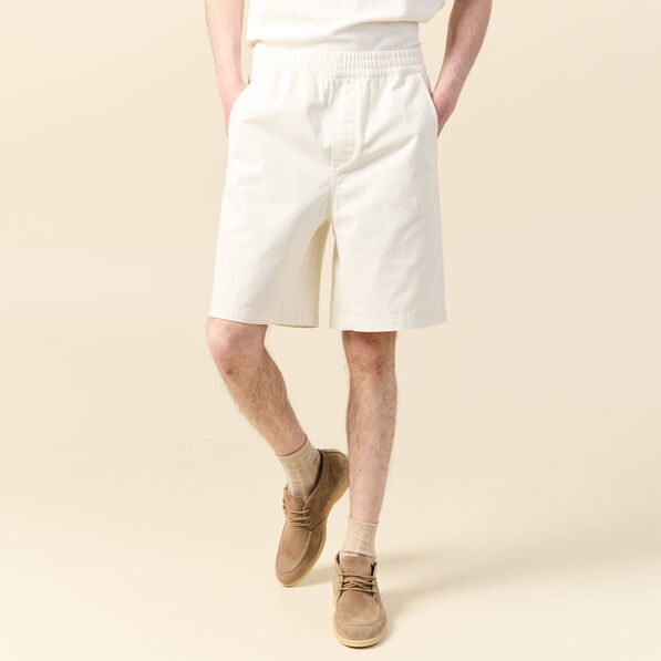 Bermuda droit ecru homme