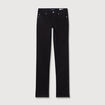 Jeans regular 5 poches denim noir femme