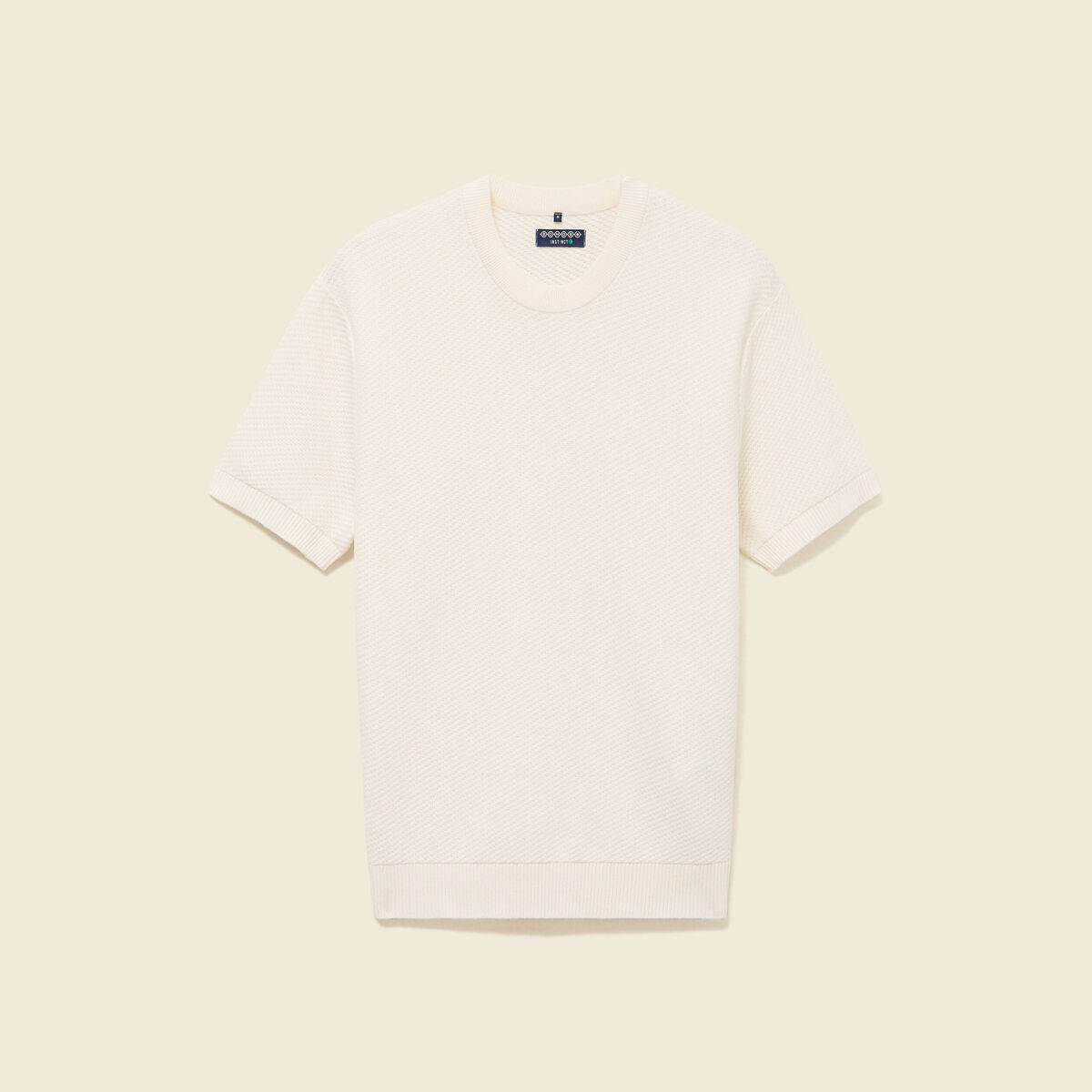 T-shirt en coton ecru homme