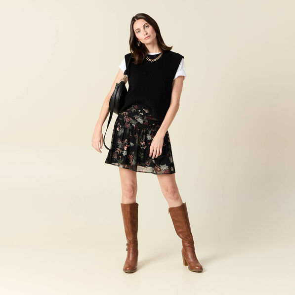 jupe droite noir femme Jupe droite noir femme