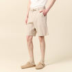 Bermuda droit beige homme