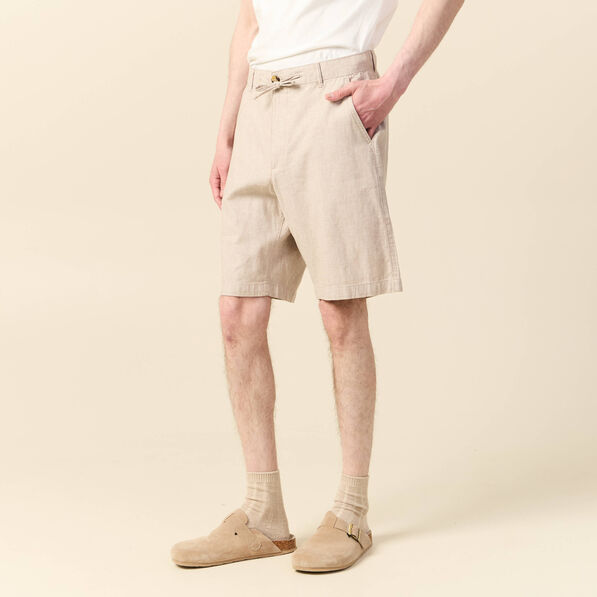 Bermuda droit beige homme