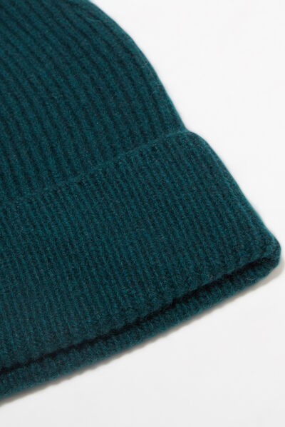 Bonnet made in Saint-Malo vert foncé femme