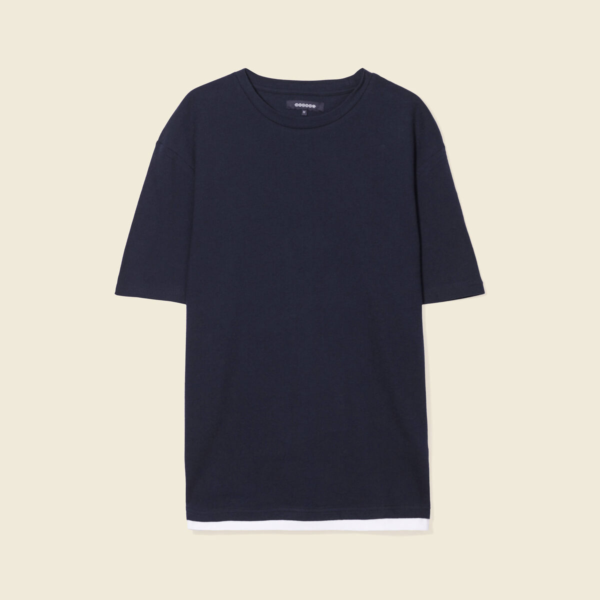 T-shirt manches courtes bleu marine homme
