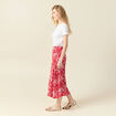 Jupe longue portefeuille rouge femme