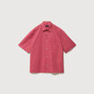 Chemise boyfriend en coton rouge homme
