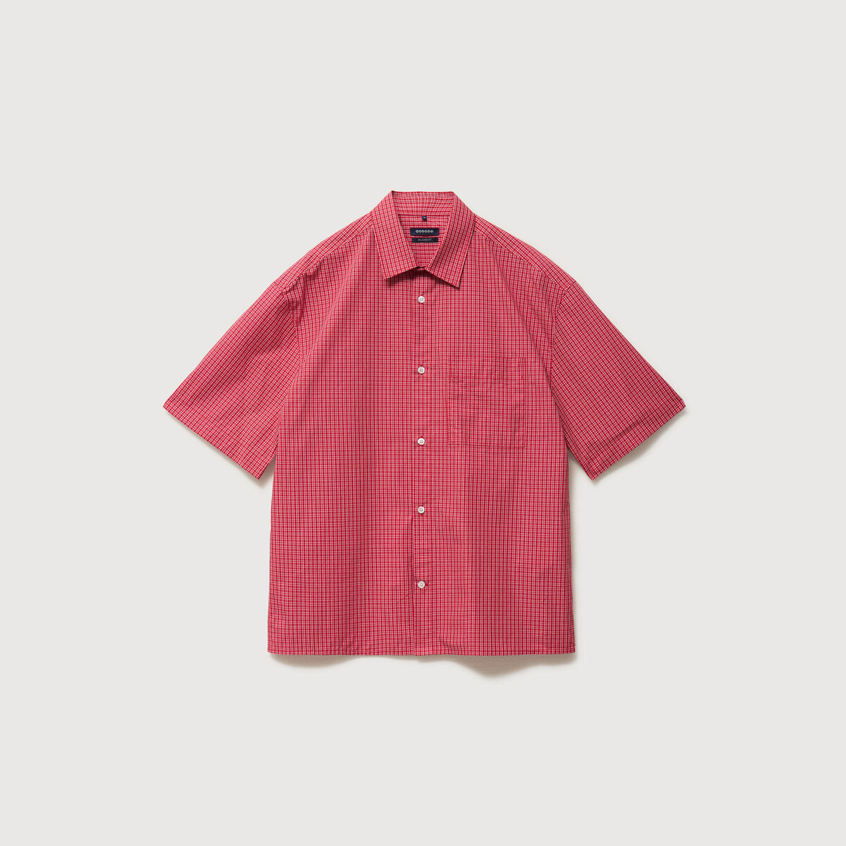 Chemise boyfriend en coton rouge homme