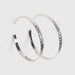 Cr&eacute;oles couleur argent femme