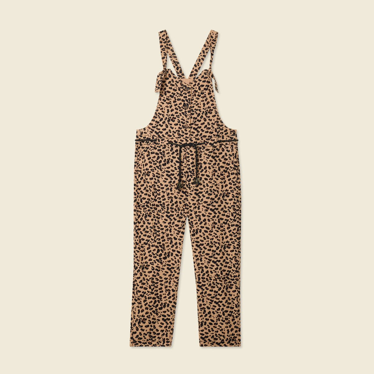 Salopette droite 7/8ème camel femme