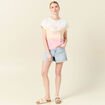 T-shirt éco-responsable rose pastel femme