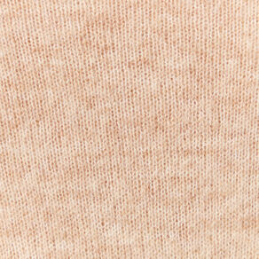 Pull manches longues col en V creme femme