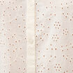 Chemise en coton manches coude creme femme