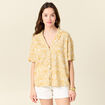Chemise éco-responsable jaune femme