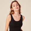 Débardeur femme uni col arrondi Instinct noir femme