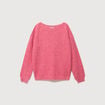 Pull manches longues col bateau vieux rose femme