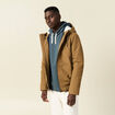 Parka courte &agrave; capuche beige homme