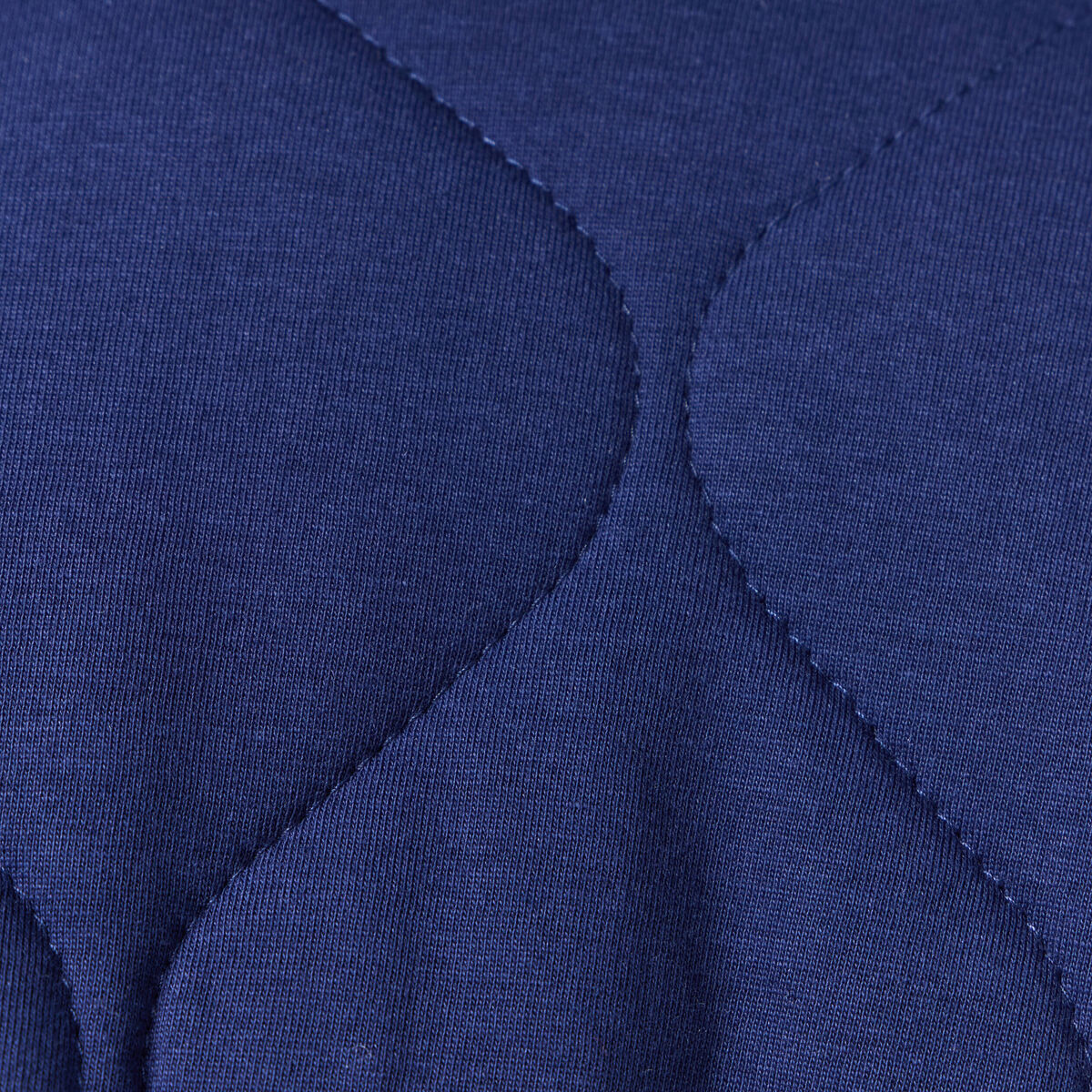 Gilet matelassé bleu foncé femme