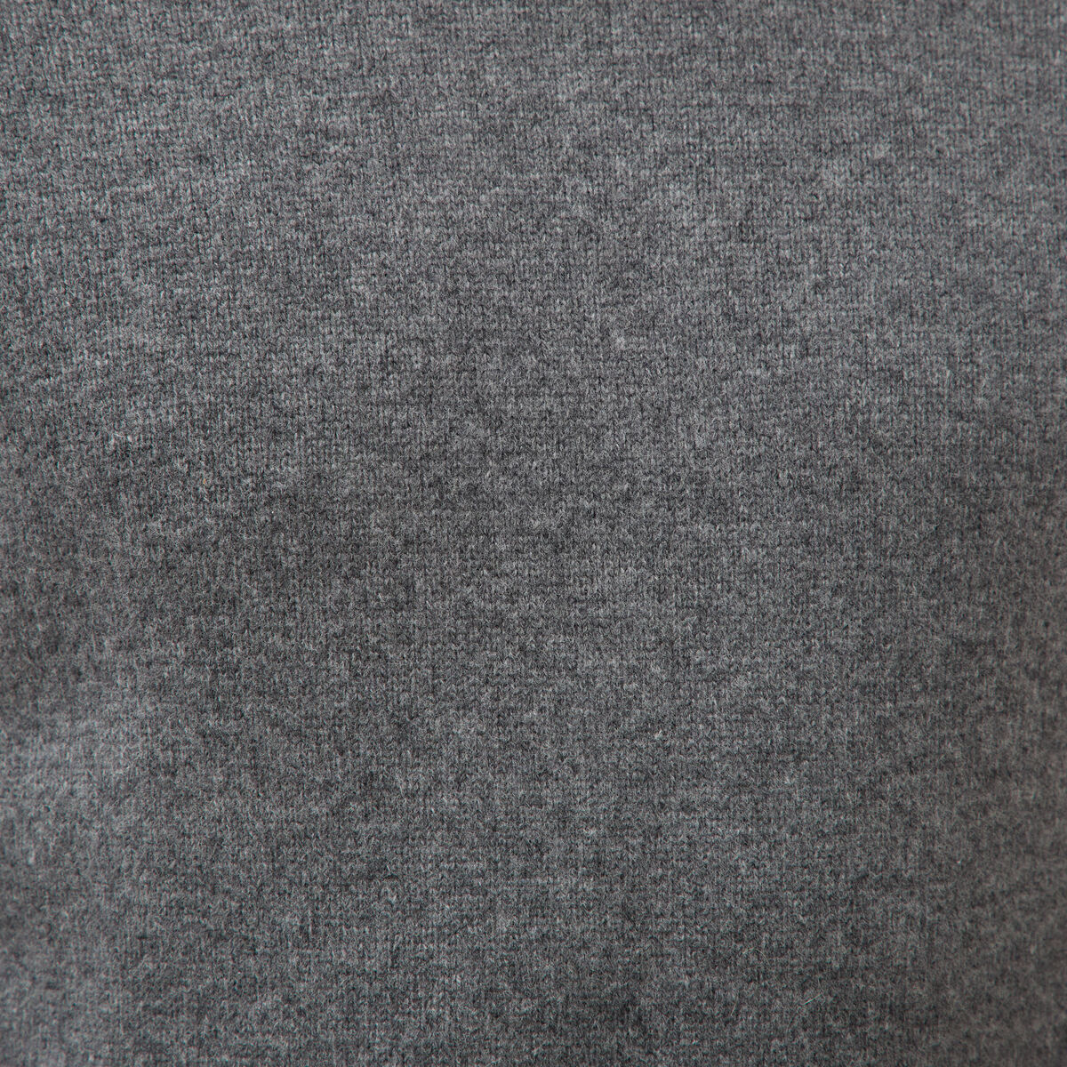 Pull droit col rond manches longues gris fonc&eacute; homme