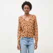 Gilet &agrave; manches longues bordeaux femme