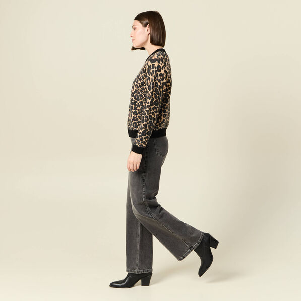 Gilet zippé éco-responsable noir femme