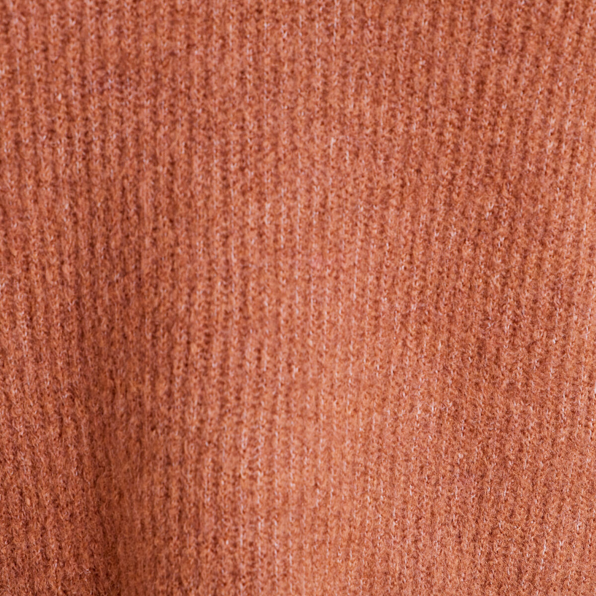 Pull manches longues marron clair femme