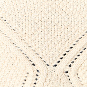 Pull manches longues ecru femme