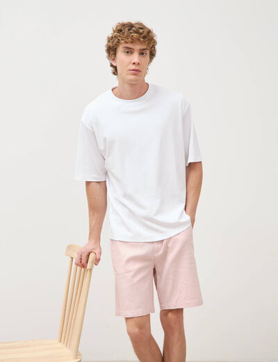 Bermuda rose pastel homme
