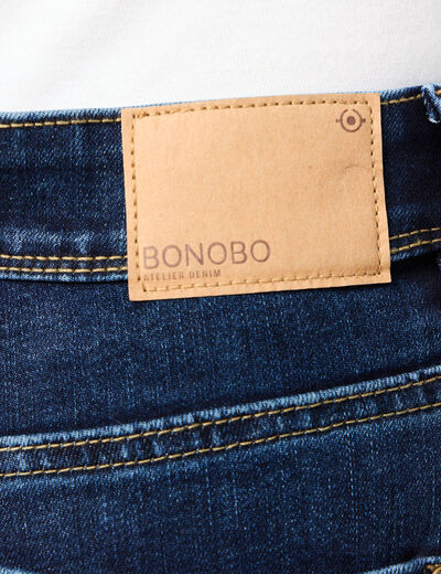Jeans bootcut denim brut femme