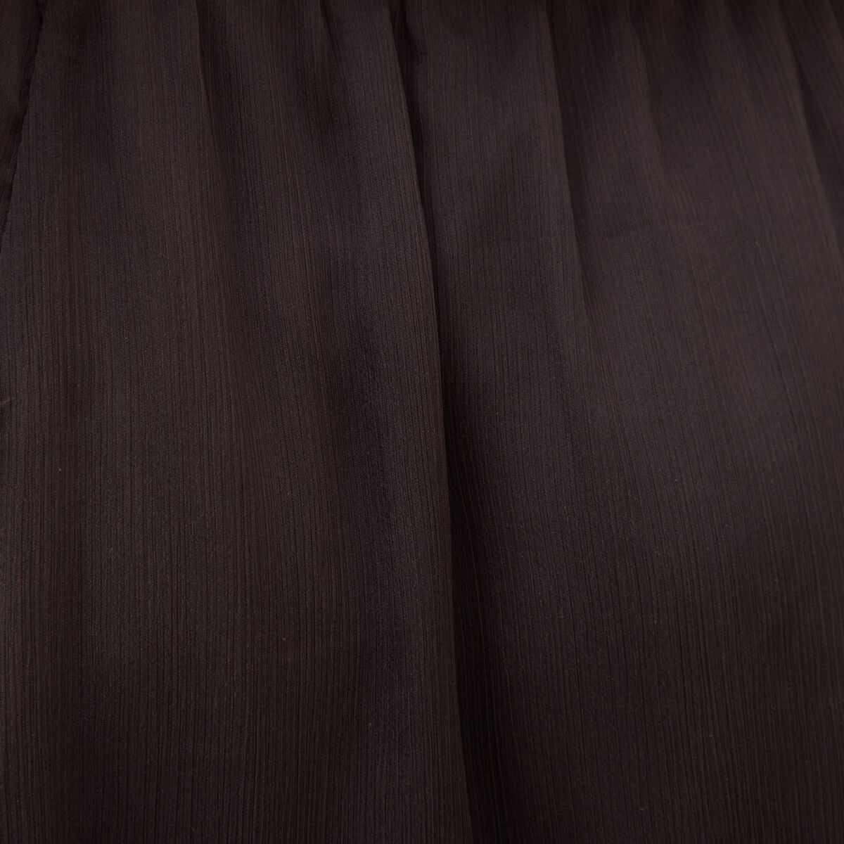 Jupe en voile doubl&eacute;e marron fonc&eacute; femme
