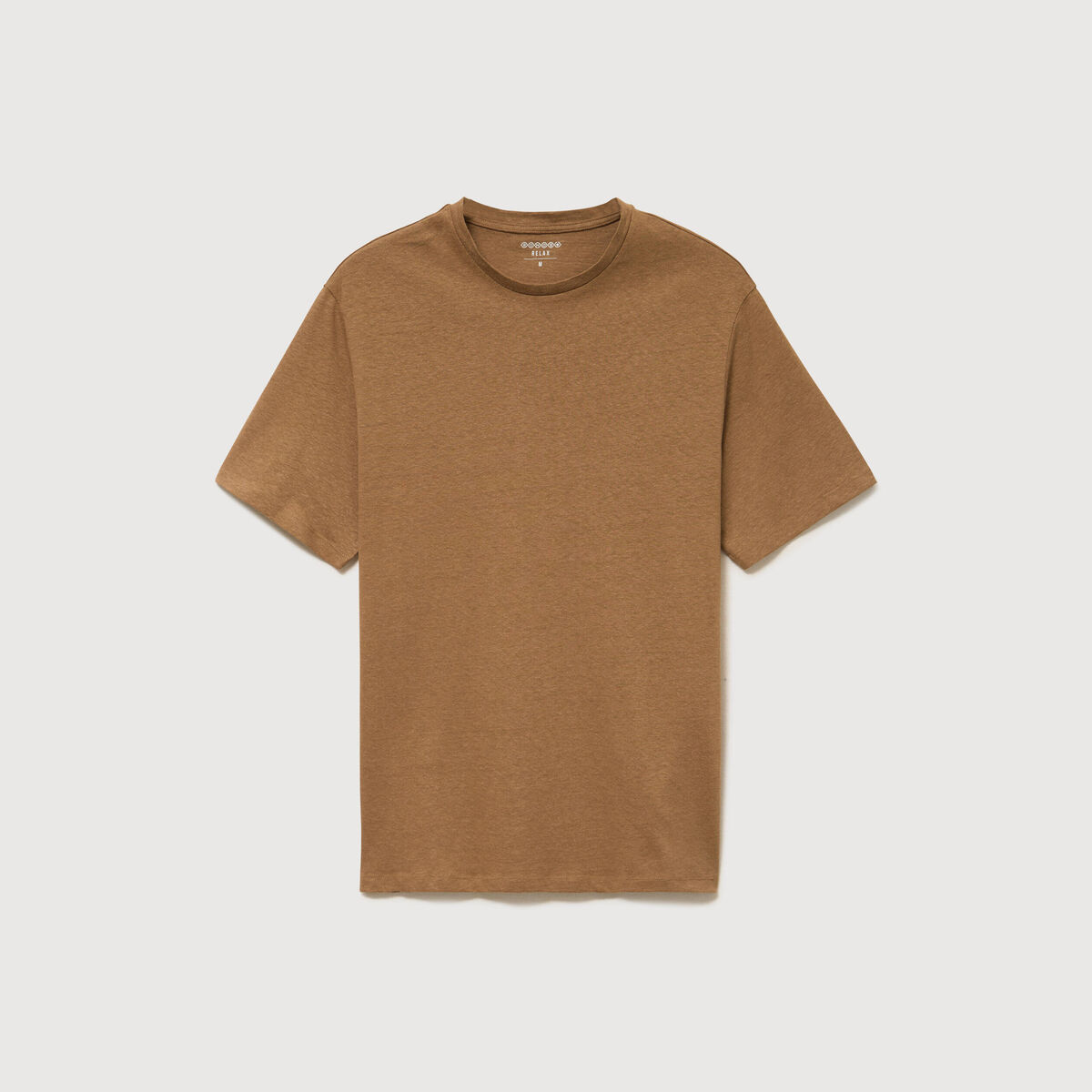 T-shirt ras de cou manches courtes vert kaki homme