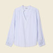 Blouse manches longues bleu ciel femme