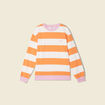 Sweat éco-responsable orange clair femme