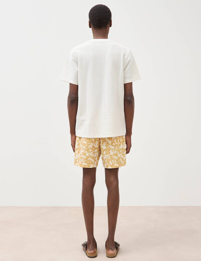T-shirt manches courtes ecru homme
