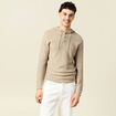 Pull à capuche gris homme