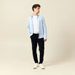 Pantalon chino jogger bleu marine homme